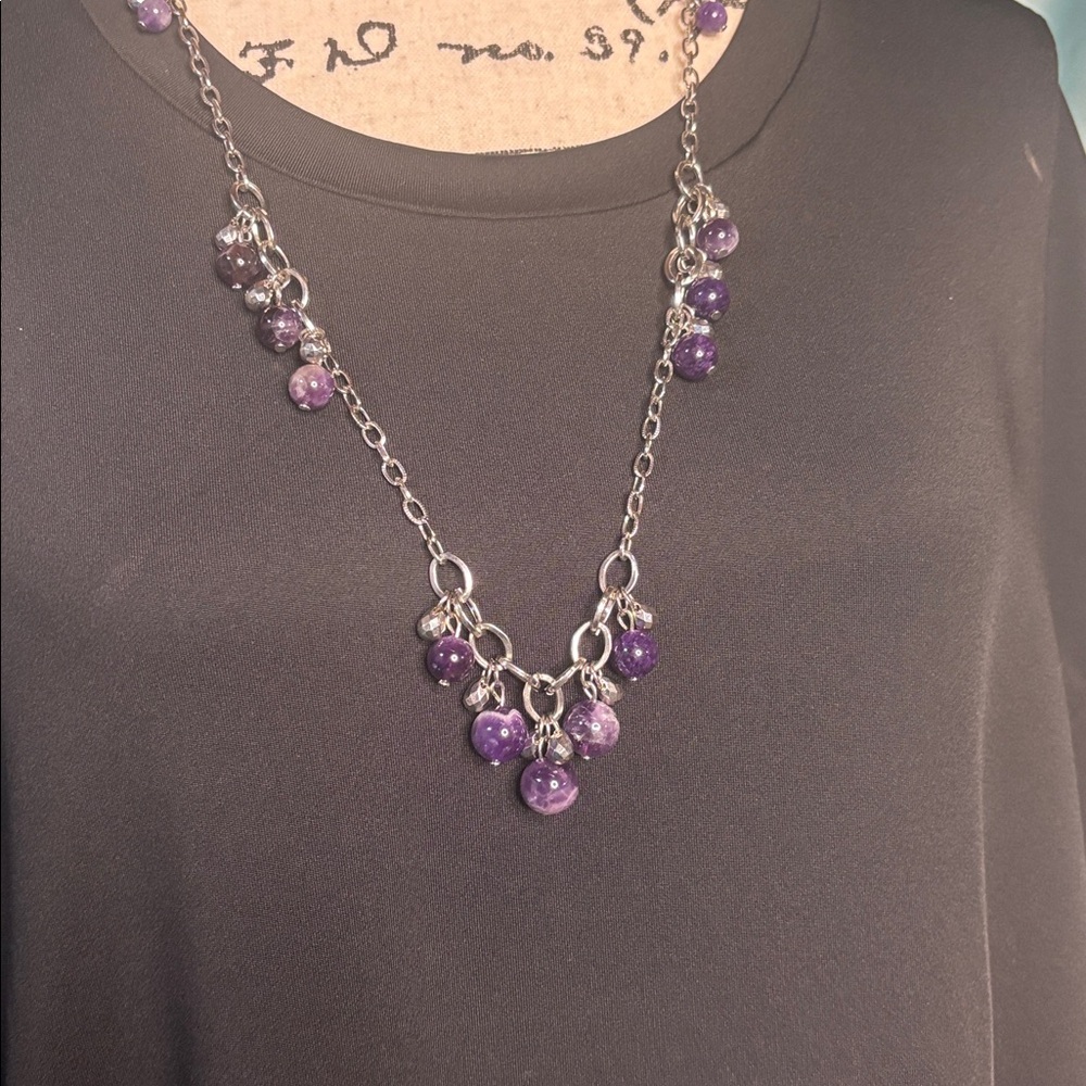 Dream Amethyst Statement Necklace - image 3